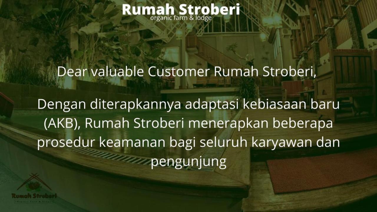 Rumah Stroberi Organic Farm & Family Lodge Lembang Eksteriør bilde